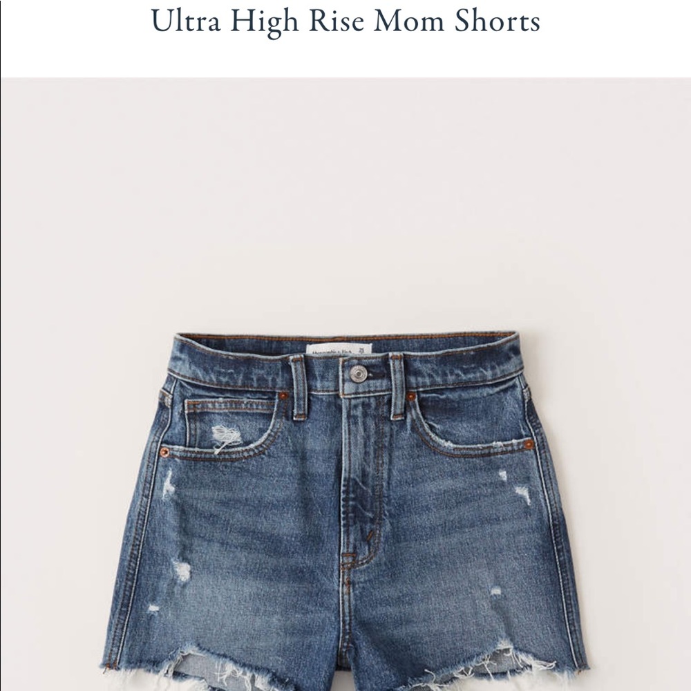 A&F Ultra High Rise Denim Shorts NWT